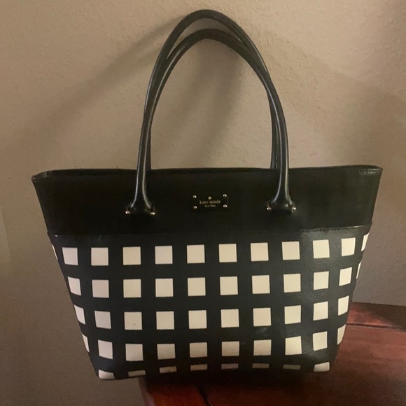 Kate Spade Black and White Tote - Picture 1 of 10